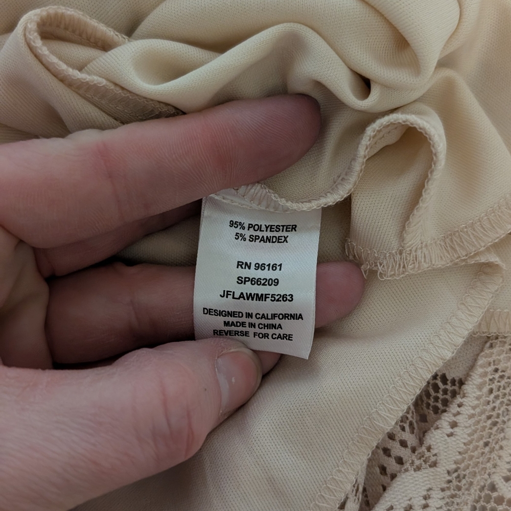 NWT BeBop Cream Sleeveless Top - Picture 6 of 8